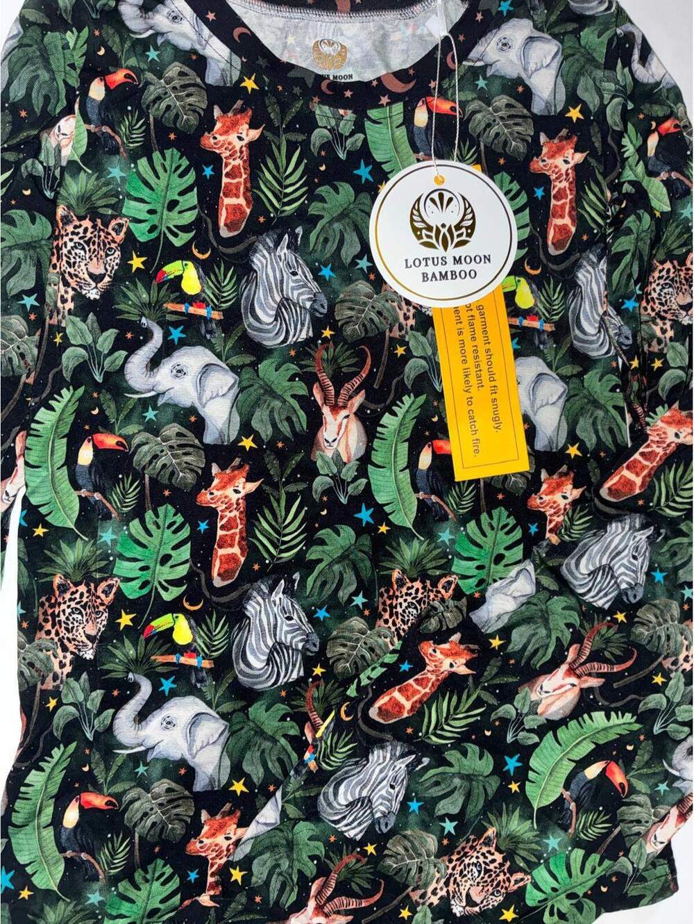 Lotus Moon Safari 2pc Long Sleeve Set 7/8 NWT